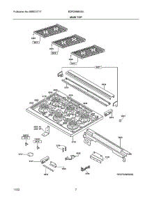 Main Top|Mecfg3668asa.Tif parts for Electrolux Gas Range ECFG3668ASA from AppliancePartsPros.com