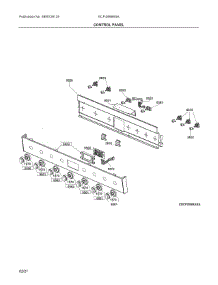 Control Panel parts for Electrolux Electric Range ECFI3668ASA from AppliancePartsPros.com