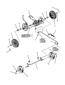 Wheels, Front & Rear parts for Snapper Gas Walk-Behind Mower ECLP21551HV from AppliancePartsPros.com