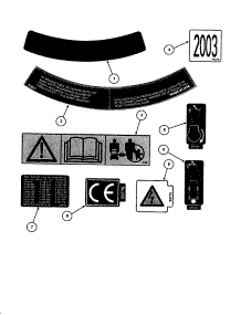 Decals parts for Snapper Gas Walk-Behind Mower ECLP21551HV from AppliancePartsPros.com