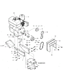 Engine & Support Brackets, Pulleys, Belts, Belt Cover parts for Troy-Bilt Rear-Tine Tiller ECONO HORSE #E9434 AND UP from AppliancePartsPros.com