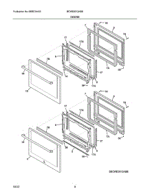 Doors parts for Electrolux Range Hood ECWD3012ASB from AppliancePartsPros.com
