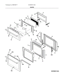 Doors parts for Electrolux Wall Oven/Microwave Combo ECWM3011ASA from AppliancePartsPros.com