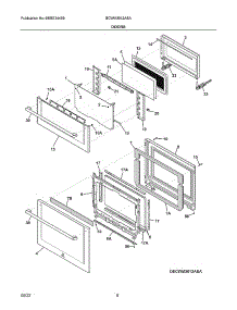 Doors parts for Electrolux Range Hood ECWM3012ASA from AppliancePartsPros.com