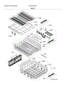 Racks parts for Electrolux Dishwasher EDSH4944AS0A from AppliancePartsPros.com
