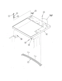 Cabinet Top parts for Speed Queen Dryer EE2107WT from AppliancePartsPros.com