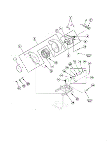 Motor / Exhaust Fan / Belt parts for Speed Queen Dryer EE2107WT from AppliancePartsPros.com