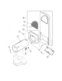 Heater Duct - Gas Models parts for Speed Queen Dryer EE2107WT from AppliancePartsPros.com