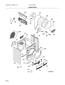 Cabinet parts for Electrolux Dryer EFDC210TIW01 from AppliancePartsPros.com