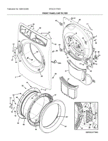 Front Panel / Lint Filter parts for Electrolux Dryer EFDC317TIW3 from AppliancePartsPros.com