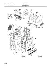 Cabinet / Drum parts for Electrolux Dryer EFDE210TIS01 from AppliancePartsPros.com