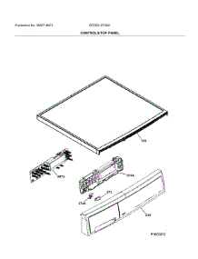 Controls / Top Panel parts for Electrolux Dryer EFDE210TIS01 from AppliancePartsPros.com