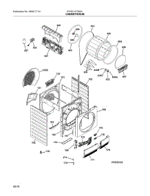 Cabinet parts for Electrolux Dryer EFDE210TIW01 from AppliancePartsPros.com