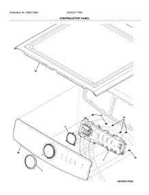 Controls / Top Panel parts for Electrolux Dryer EFDG317TIW2 from AppliancePartsPros.com