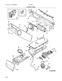 Control Panel parts for Electrolux Washer EFLS527UTT2 from AppliancePartsPros.com