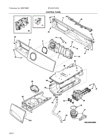 Control Panel parts for Electrolux Washer EFLW427UIW2 from AppliancePartsPros.com