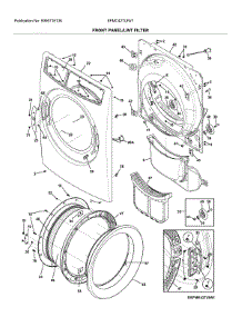 Front Panel / Lint Filter parts for Electrolux Dryer EFMC427UIW1 from AppliancePartsPros.com