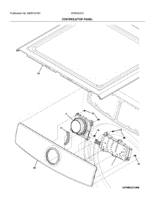 Controls / Top Panel parts for Electrolux Dryer EFMC627UIW2 from AppliancePartsPros.com