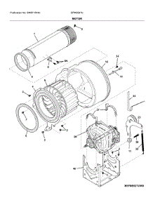 Motor parts for Electrolux Dryer EFMC627UTT1 from AppliancePartsPros.com