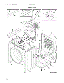 Cabinet / Drum parts for Electrolux Dryer EFME427UIW2 from AppliancePartsPros.com