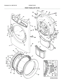 Front Panel / Lint Filter parts for Electrolux Dryer EFME427UIW2 from AppliancePartsPros.com