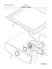 Controls / Top Panel parts for Electrolux Dryer EFME427UIW2 from AppliancePartsPros.com