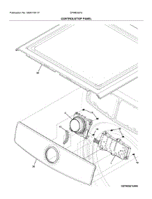 Controls / Top Panel parts for Electrolux Dryer EFME527UIW1 from AppliancePartsPros.com