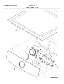 Controls / Top Panel parts for Electrolux Dryer EFME527UTT2 from AppliancePartsPros.com
