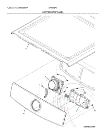Controls / Top Panel parts for Electrolux Dryer EFME627UTT2 from AppliancePartsPros.com