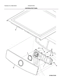 Controls / Top Panel parts for Electrolux Dryer EFMG427UIW1 from AppliancePartsPros.com