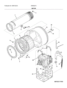 Motor parts for Electrolux Dryer EFMG627UIW1 from AppliancePartsPros.com