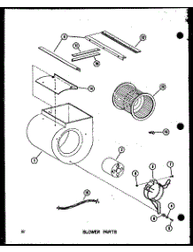 Blower Parts (Efs-1436-1A / P96450-1F) (Efs-1453-1A / P96450-2F) (Efs-1470-1A / P96450-3F) (Efs-1487-1A / P96450-4F) parts for Amana Furnace EFS-1436-1A/P96450-1F from AppliancePartsPros.com