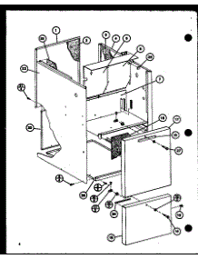 Cabinet parts for Amana Furnace EGHE60DA-3/P69059-3F from AppliancePartsPros.com