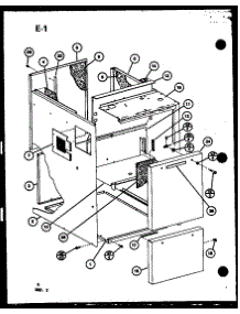 Cabinet Assembly parts for Amana Furnace EGHW100DA-3/P68745-1F from AppliancePartsPros.com