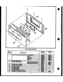 Oven Door Assembly W / Window (Eha312) (Eha314) (Eja312) (Eja314) (Eha394) (Eja394) parts for Caloric Electric Range EHA312-OP from AppliancePartsPros.com