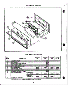All Black Glass Door (Eha335) (Eja335) (Eha315) (Eja315) (Eha395) (Eja395) (Eja367) (Eja397) (Eha367) parts for Caloric Electric Range EHA312-OP from AppliancePartsPros.com