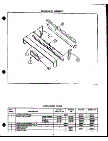 Backguard Assembly (Eha312) (Eha314) (Eha335) (Eja312) (Eja314) (Eja335) (Eha315) (Eja315) (Eha112) (Eha312-Op) parts for Caloric Electric Range EHA312-OP from AppliancePartsPros.com