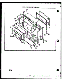 Upper Oven Cabinet Assembly (Eha394) (Eja394) (Eha395) (Eja395) (Eja397) parts for Caloric Electric Range EHA312-OP from AppliancePartsPros.com