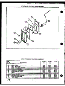 Upper Oven Control Panel Assembly (Eha394) (Eja394) (Eha395) (Eja395) (Eja397) parts for Caloric Electric Range EHA312-OP from AppliancePartsPros.com