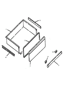Drawer Assembly parts for Caloric Electric Range EHF30002L/P1130943NL from AppliancePartsPros.com