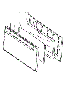 Oven Door Assembly (Ehn3302w / P1142454nw) (Ehn3402w,L / P1142420nw,L) (Ehn3402w,L / P1142477nw,L) (Ehn3412l / P1142499nl) (Ehn3412w / P1142499nw) parts for Caloric Electric Range EHN3302W/P1142454NW from AppliancePartsPros.com