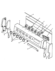 Backguard Assembly (Ehn3802w,L / P1142421nw,L) (Ehn3802w,L / P1142478nw,L) (Ehn3892w,L / P1142422nw,L) (Ehn3892w,L / P1142479nw,L) (Ehn3892ww / P1142422nww) (Ehn3892ww / P1142479nww) (Ejn3892w,L / P1142423nw,L) (Ejn3892w,L / P1142481nw,L) parts for Caloric Electric Range EHN3892W,L/P1142479NW,L from AppliancePartsPros.com