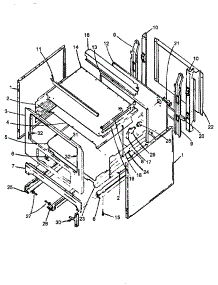 Cabinet parts for Amana Electric Range EHS2672L/P1142480NL from AppliancePartsPros.com