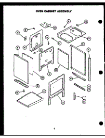 Oven Cabinet Assembly (Ehs342-Of) (Ehs344-Of) (Ehs345-Of) (Ehs346-Of) (Ehs360-Of) parts for Caloric Electric Range EHS344-OF from AppliancePartsPros.com