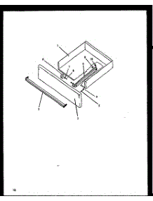 Storage Drawer parts for Caloric Electric Range EHT330-P1142446NL from AppliancePartsPros.com