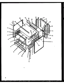 Main Body parts for Caloric Electric Range EHT330-P1142446NW from AppliancePartsPros.com