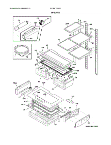 Shelves parts for Electrolux Bottom-Mount Refrigerator EI23BC37SS1 from AppliancePartsPros.com