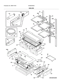 Shelves parts for Electrolux Bottom-Mount Refrigerator EI23BC82SS5 from AppliancePartsPros.com