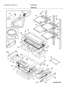 Shelves parts for Electrolux Bottom-Mount Refrigerator EI23BC82SS6 from AppliancePartsPros.com