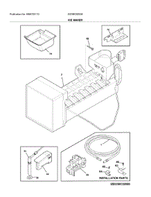 Ice Maker parts for Electrolux Bottom-Mount Refrigerator EI23BC82SS6 from AppliancePartsPros.com
